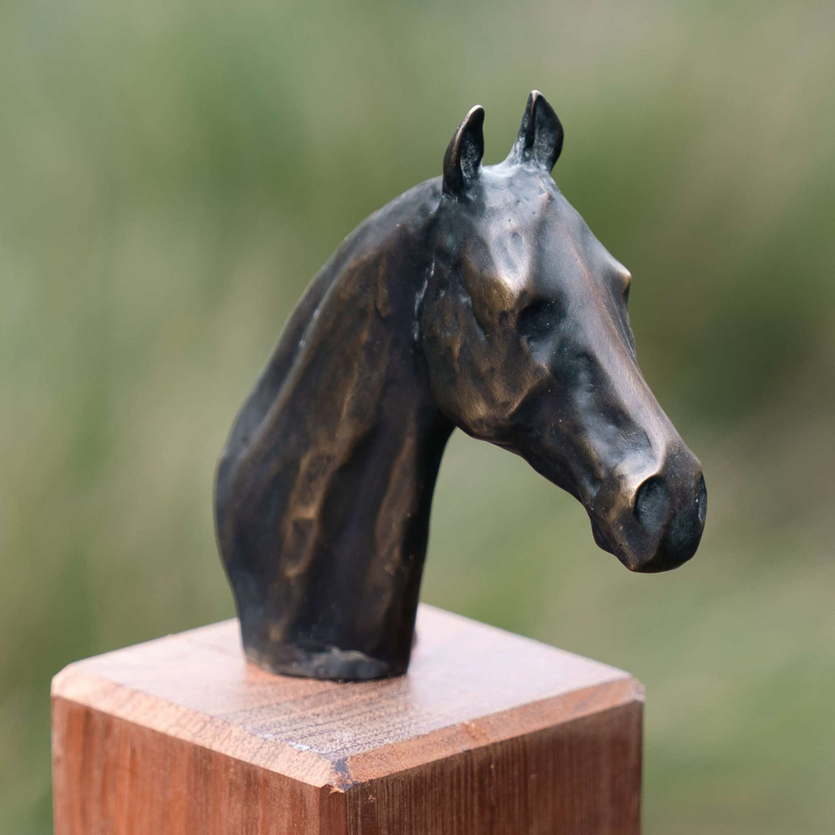 Bronze Horse Memorial on Post