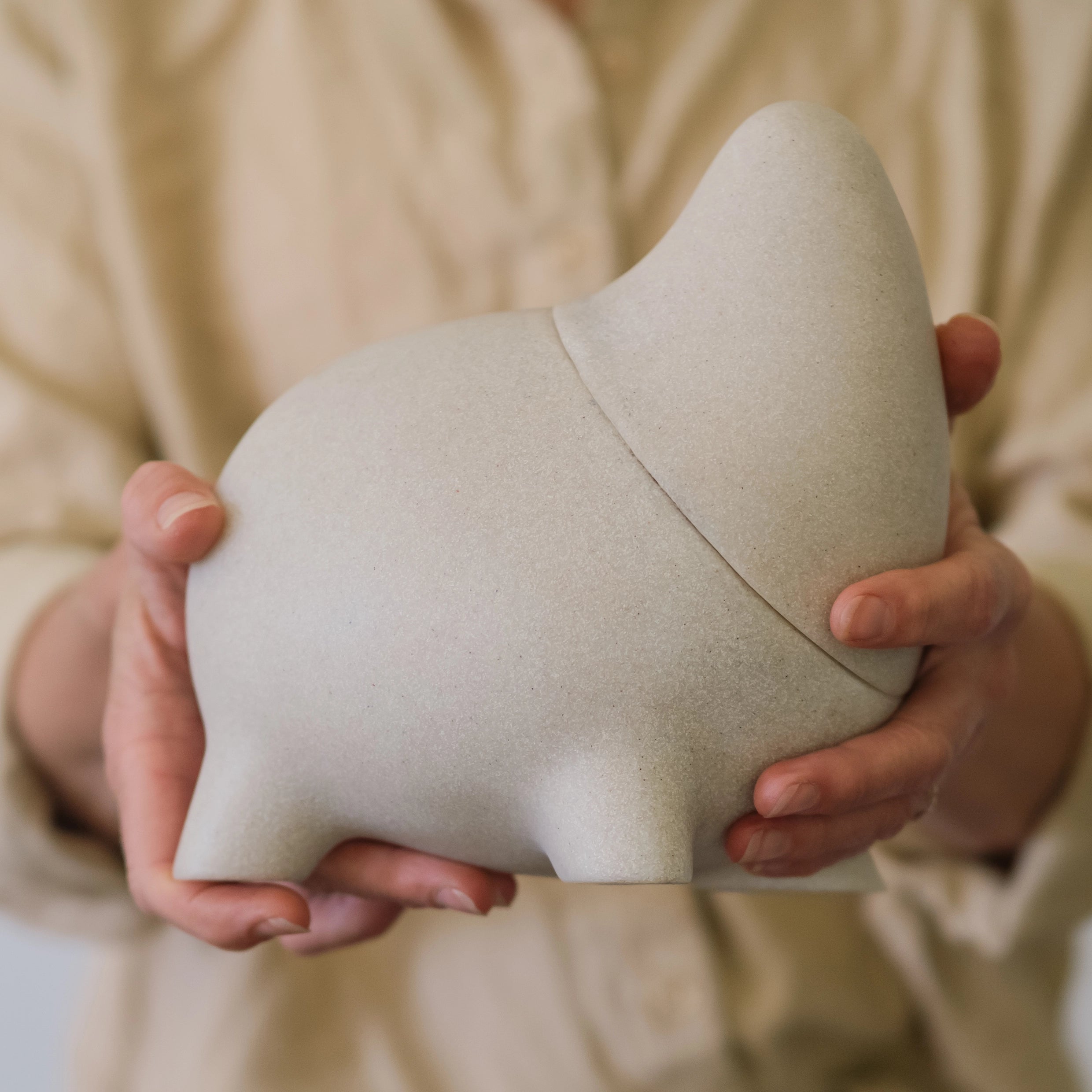 Four legged sand resin pet memorial urn — Rest By Me