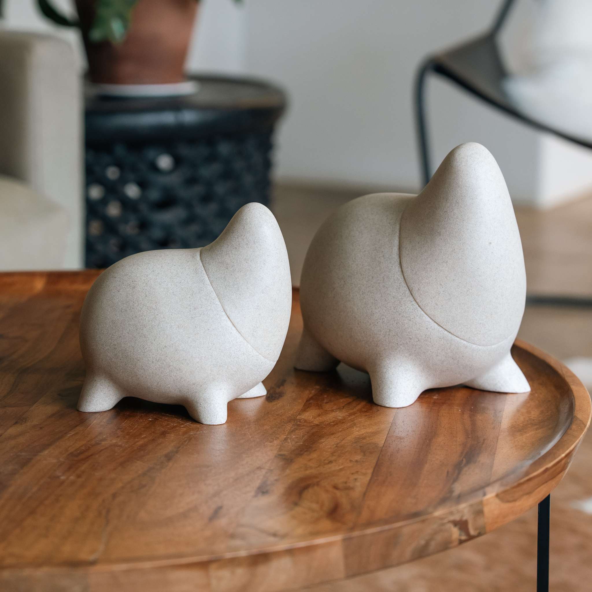 Four legged sand resin pet memorial urn — Rest By Me